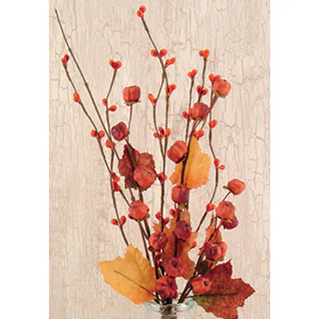 ๐ Pumpkin Pod 16" Faux Spray
