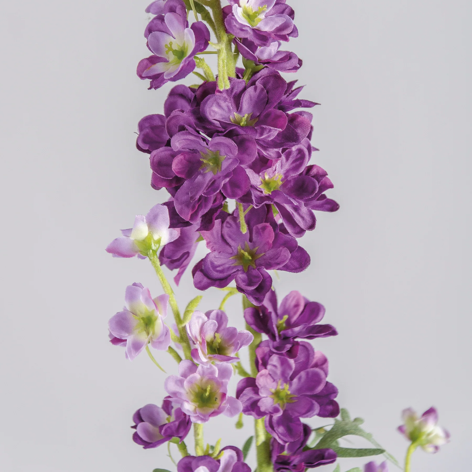 ๐ Purple Delphinium 33" Faux Floral Stem - Image 3