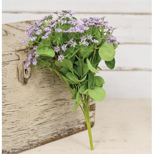 Purple Mixed Heather 11" Faux Floral Bush