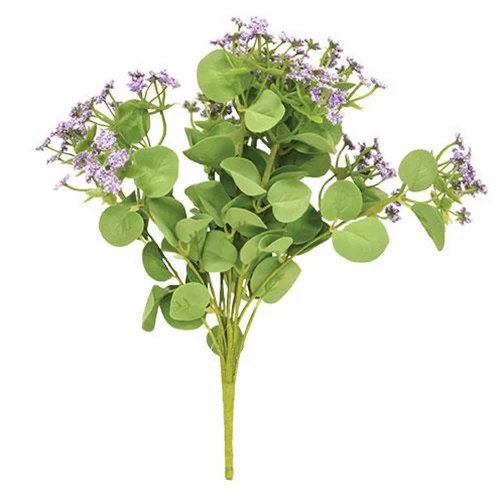 Purple Mixed Heather 11" Faux Floral Bush - Image 2