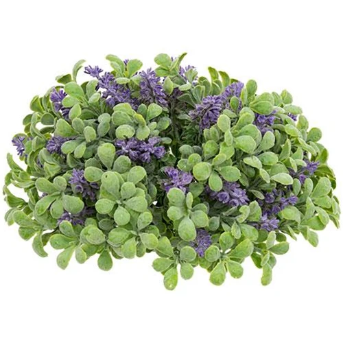 ๐ Purple Sage Boxwood 10" Faux Floral and Foliage Half Sphere