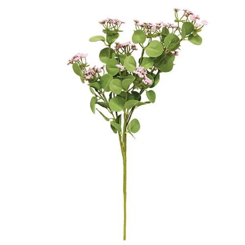 Queen Ann's Lace Pink 18" Faux Floral Spray