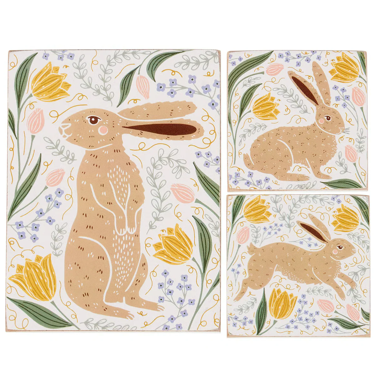 Surprise Me Sale 🤭 💙 Rabbit Folk Art Magnet Set - Image 3