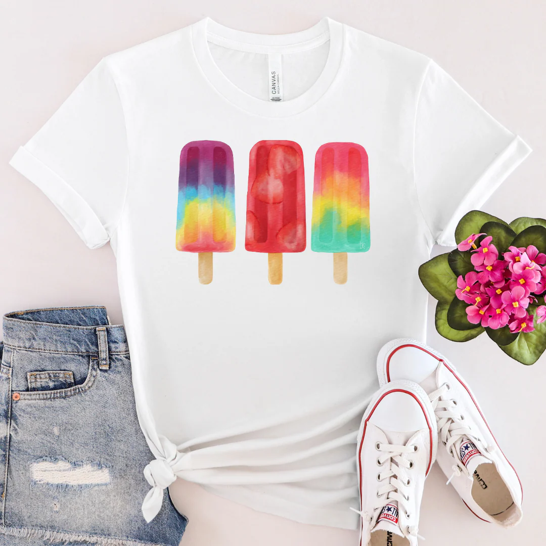 💙 Rainbow Ice Pop T-Shirt - Image 2