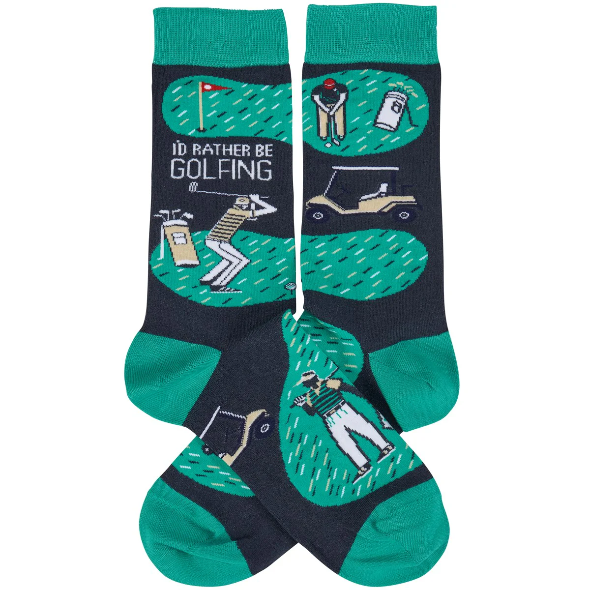 Rather Be Golfing Fun Novelty Socks - Image 2