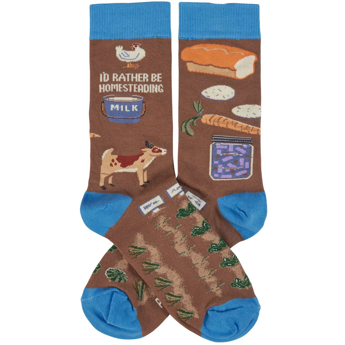 ๐ Rather Be Homesteading Fun Novelty Socks - Image 2