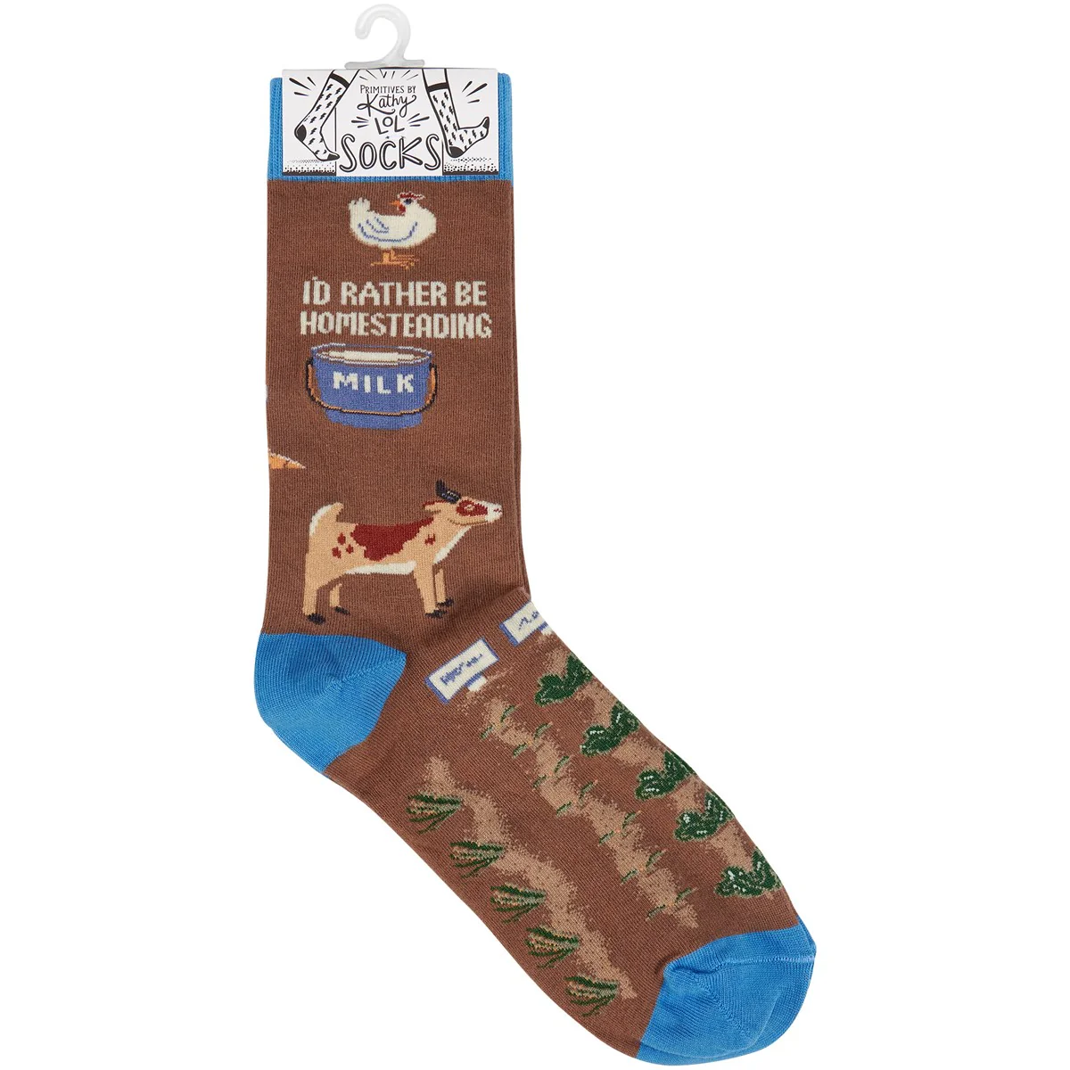 ๐ Rather Be Homesteading Fun Novelty Socks - Image 4