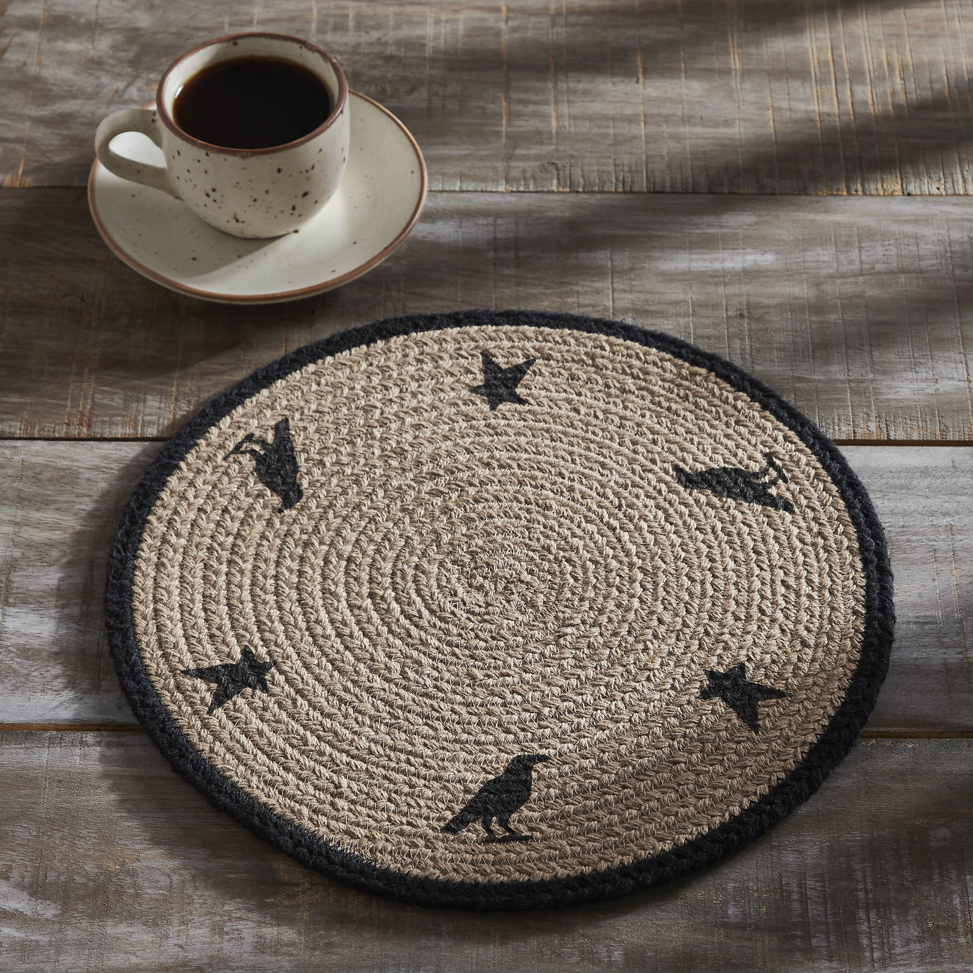 Raven Harvest Stencil 12" Trivet