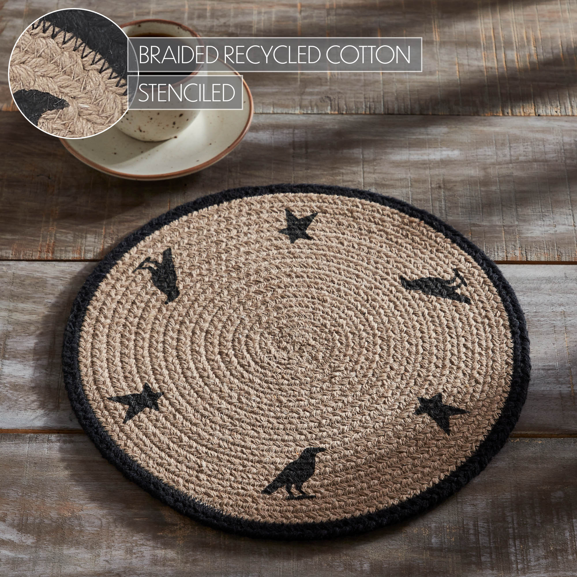 Raven Harvest Stencil 12" Trivet - Image 4