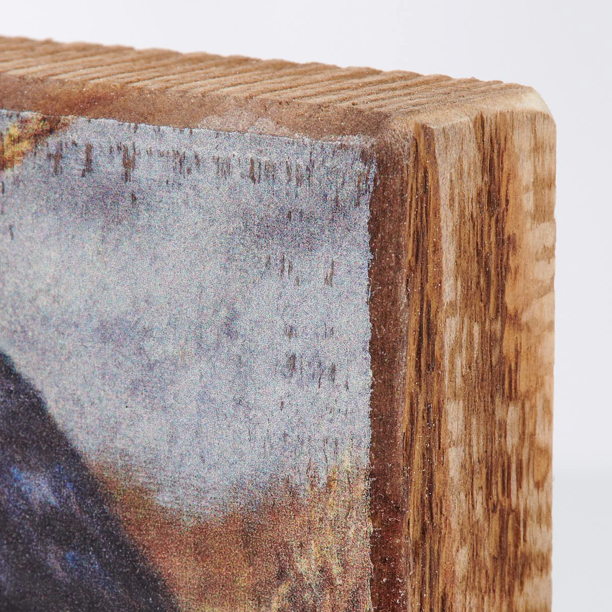 Raven On A Pumpkin 5" Small Block Sign - Image 3