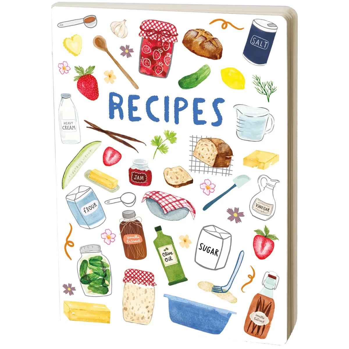 Recipes Lined Pages Journal