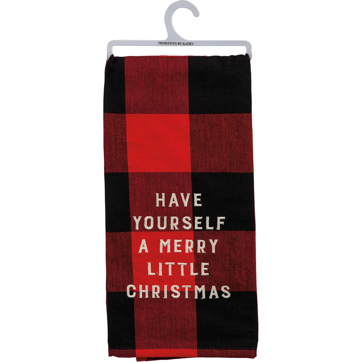 💙 Red Buffalo Check A Merry Christmas Kitchen Towel