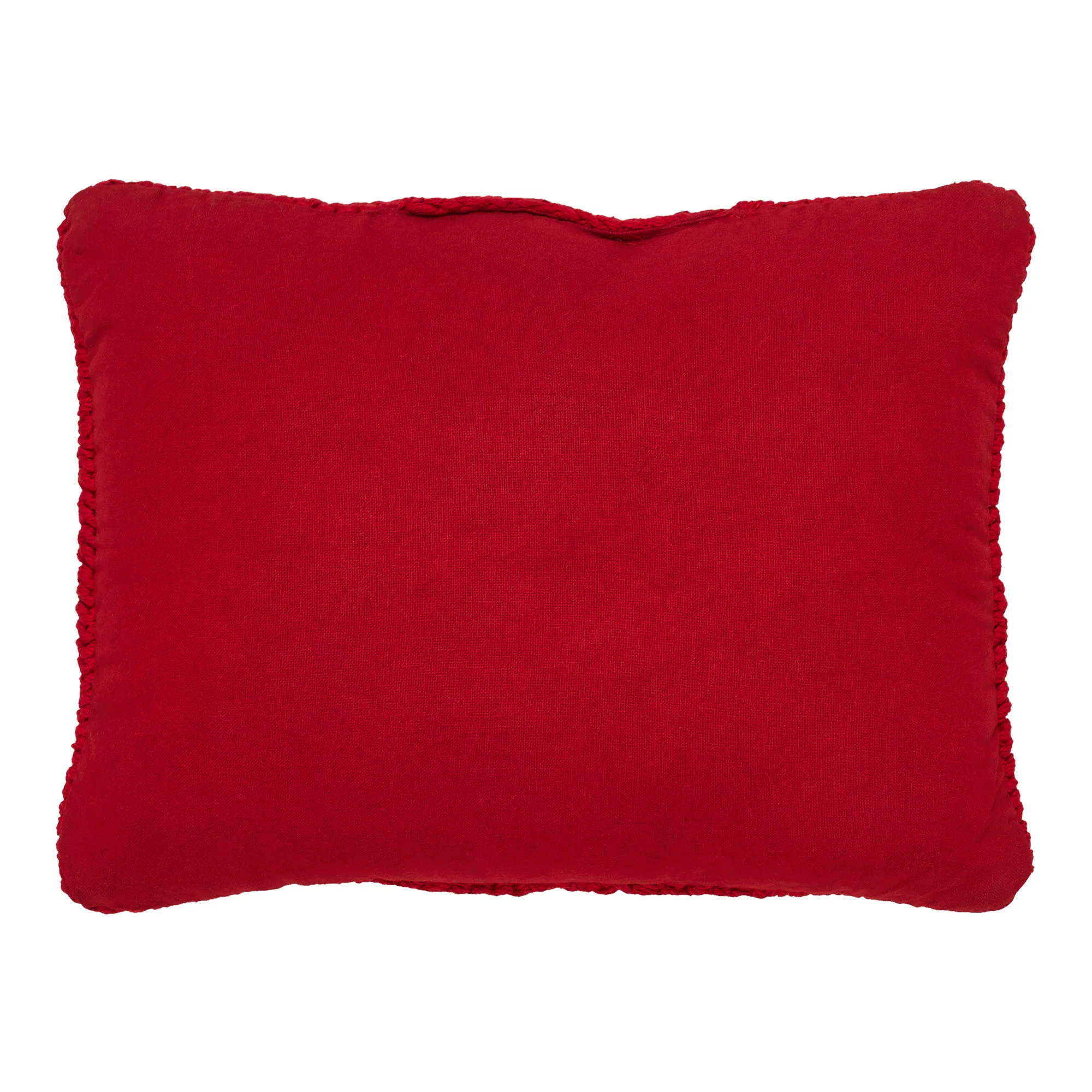 Red Cable Knit Sweater Accent Pillow - Image 2
