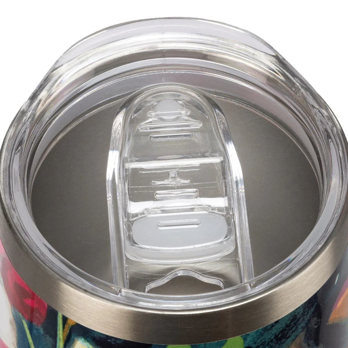 Red Floral Hot and Cold 12 oz Drink Tumbler - Image 3