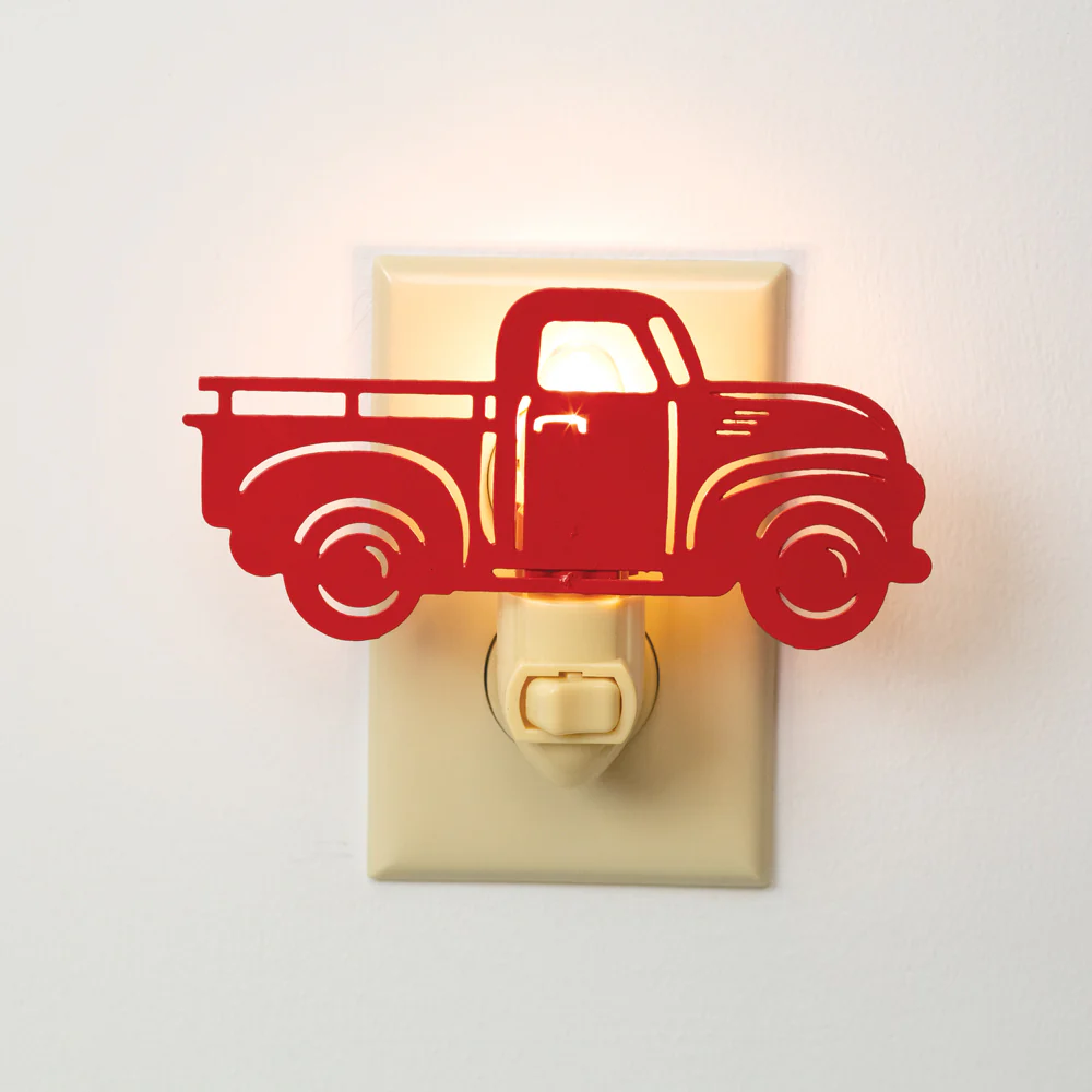 π Red Pickup Truck Night Light