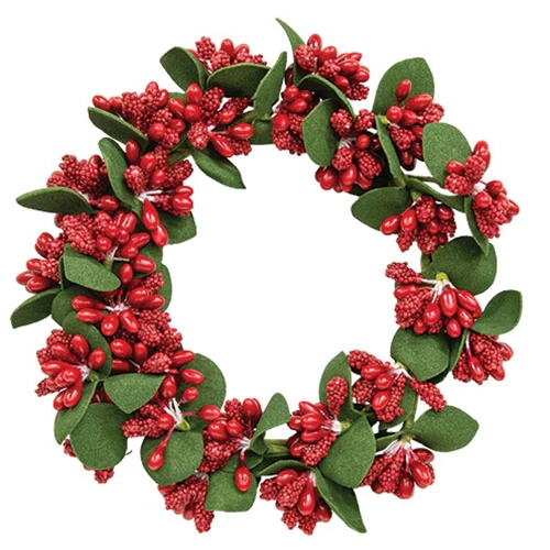 ๐ Red Pip & Millet Berry 6" Faux Small Ring