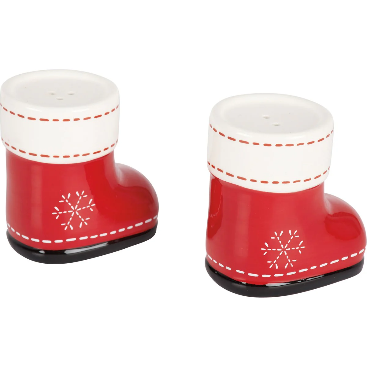 ๐ Red Santa Boots Salt and Pepper Shakers - Image 2