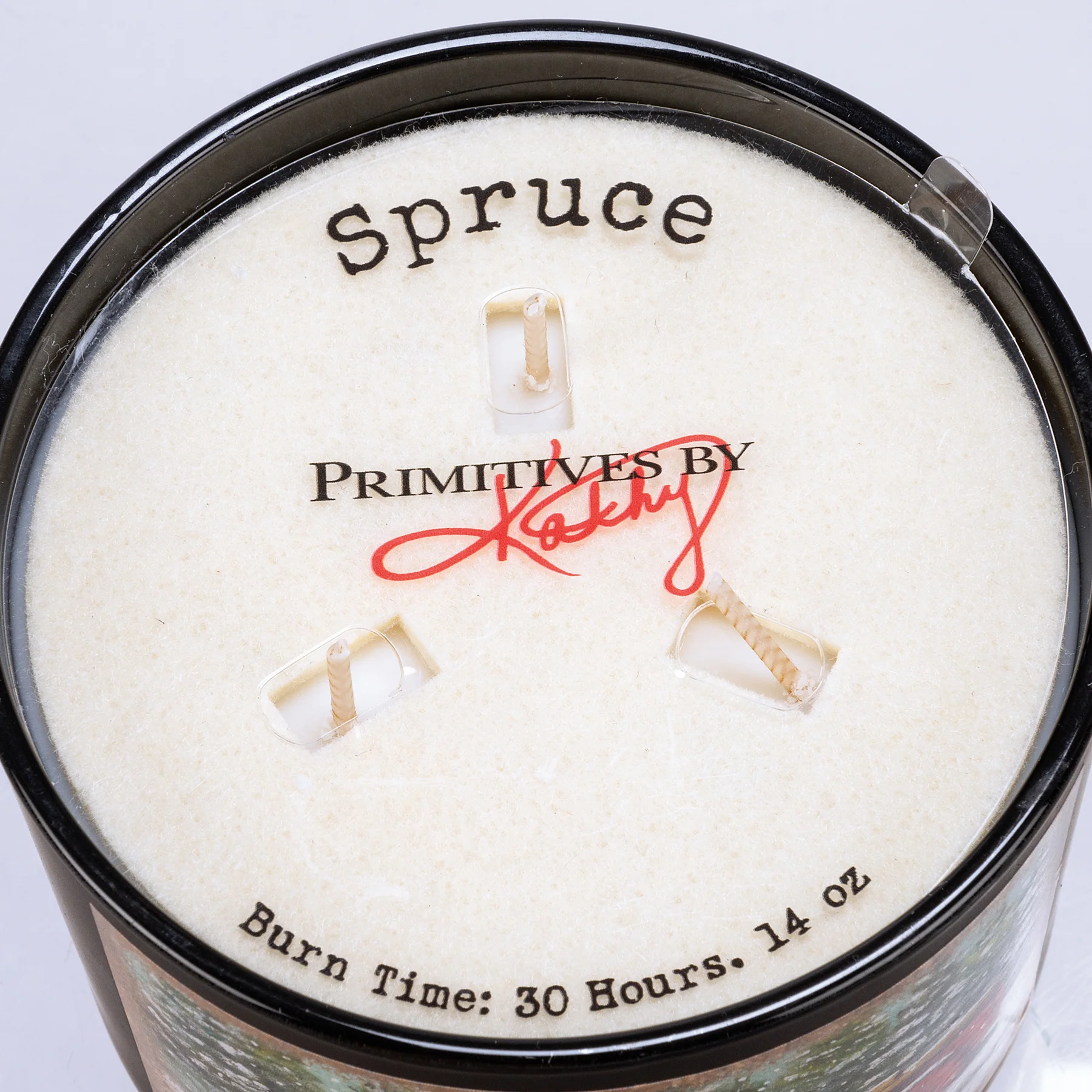 Red Truck Spruce Scented Christmas 14 oz Jar Candle - Image 5