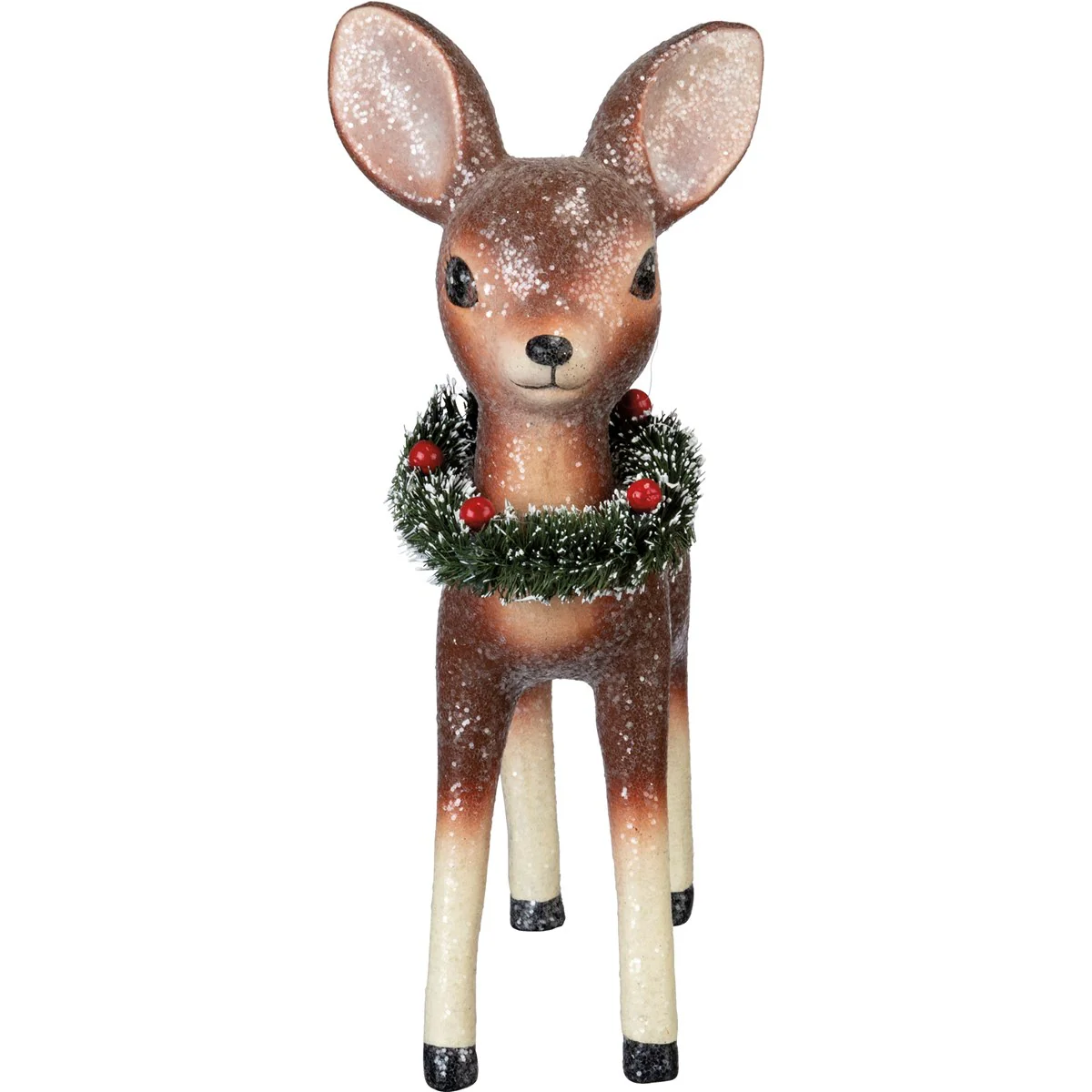 💙 Retro Glittery Standing Deer Figure - Image 4