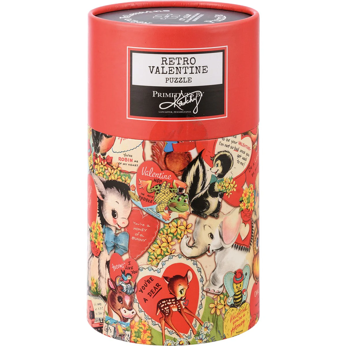Retro Valentine 1000 Piece Jigsaw Puzzle - Image 2