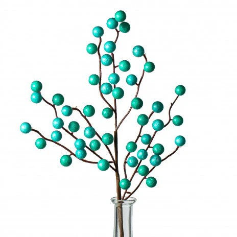 Robin's Egg Blue Mixed Sized Balls 17" Pick