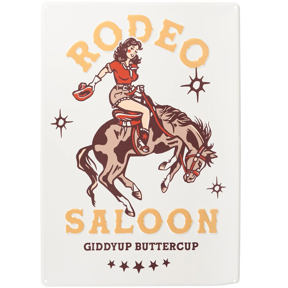 Rodeo Saloon 20" Metal Wall Decor