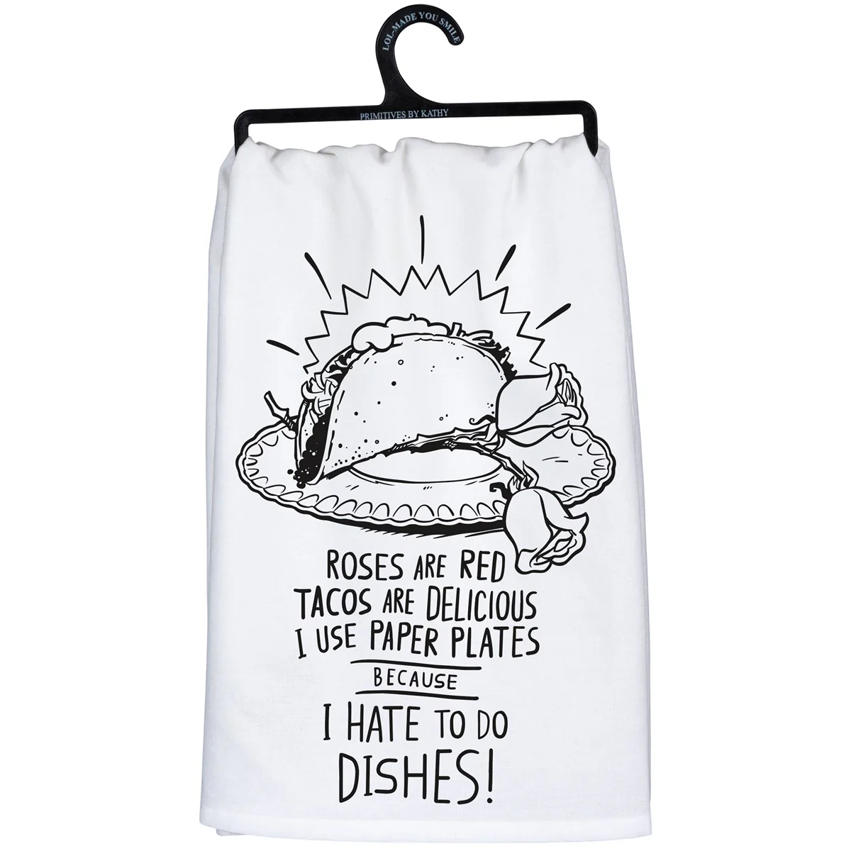💙 Roses Are Red Tacos Are Delicious Kitchen Towel