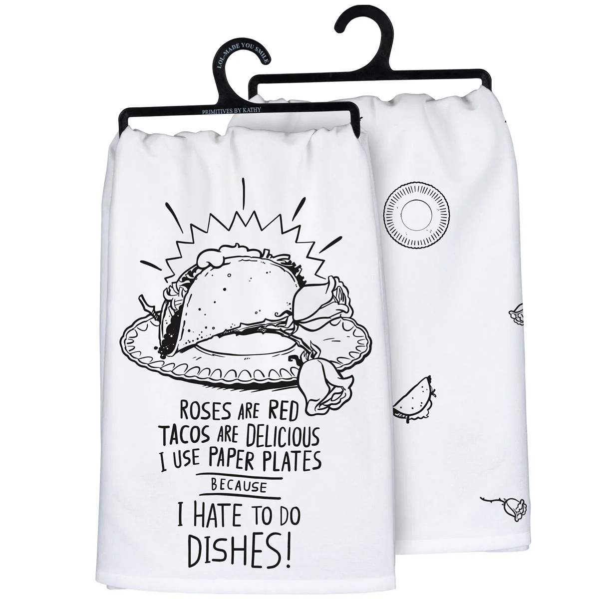 💙 Roses Are Red Tacos Are Delicious Kitchen Towel - Image 2