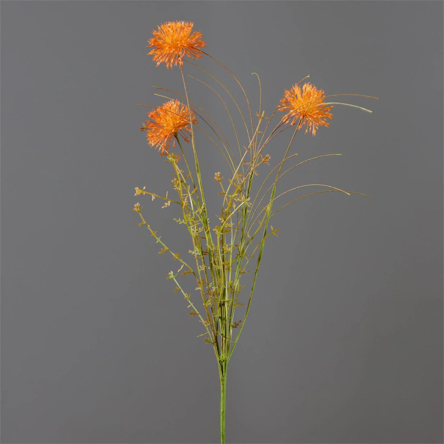 Rust Colored Allium 23" Faux Floral Stem