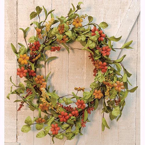Rustic Burlap Flower 20" Wreath