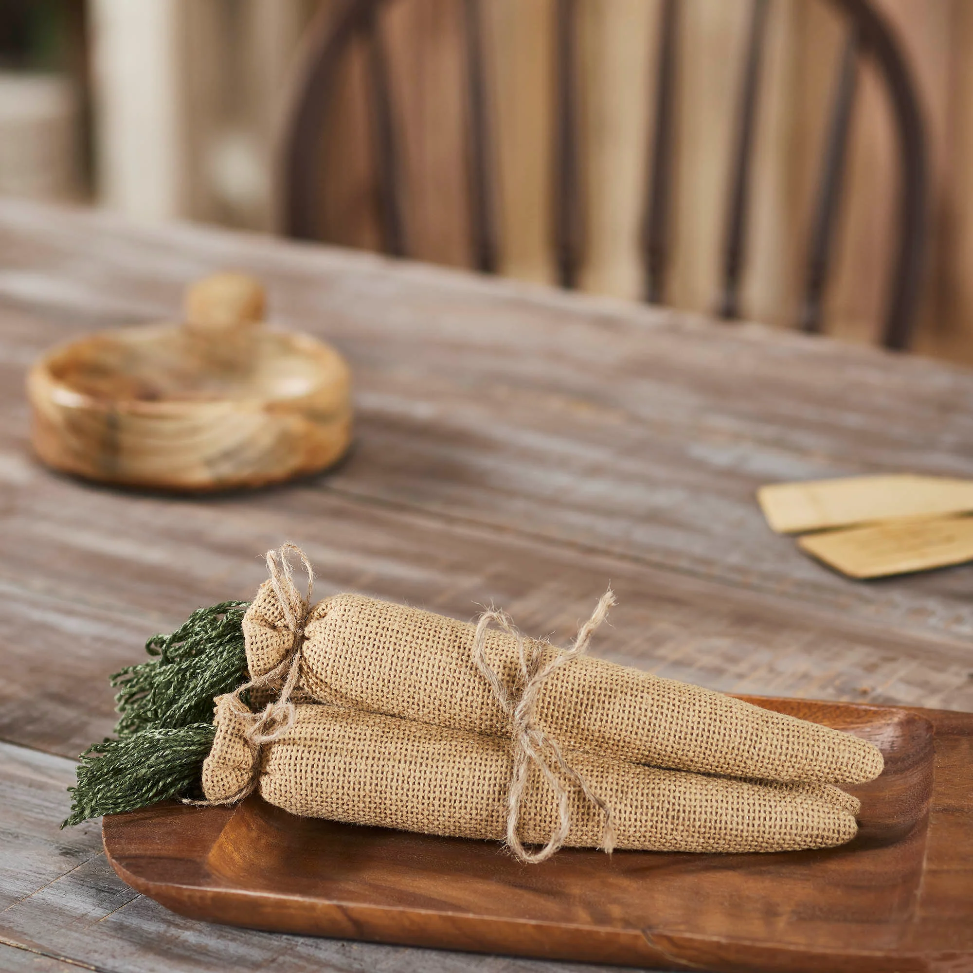 Rustic Burlap Trio Carrot Bundle