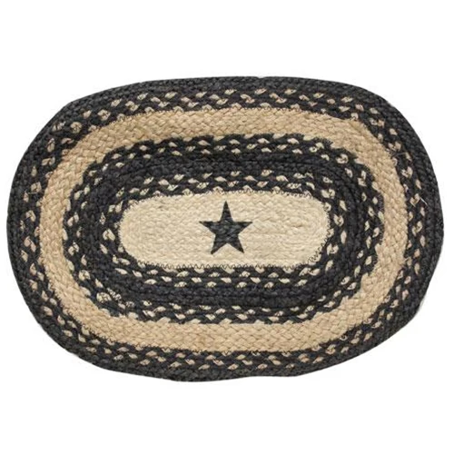 π Rustic Pewter Star Braided Placemat