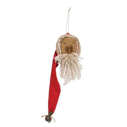 Rustic Santa Head Ornament