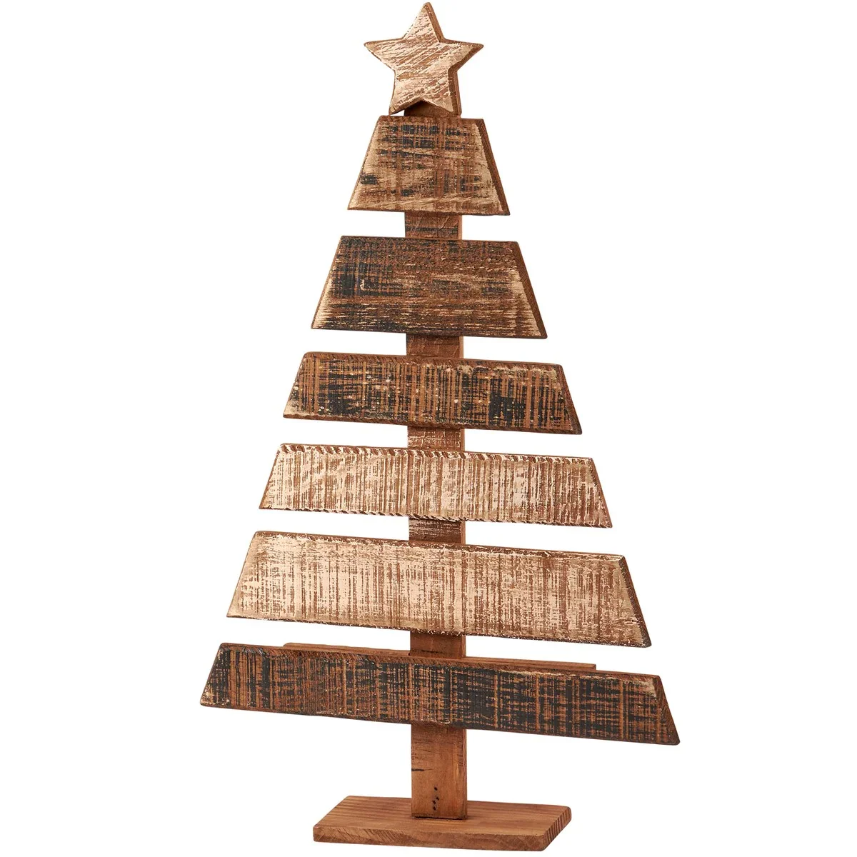 Rustic Slat Christmas Tree 19" H