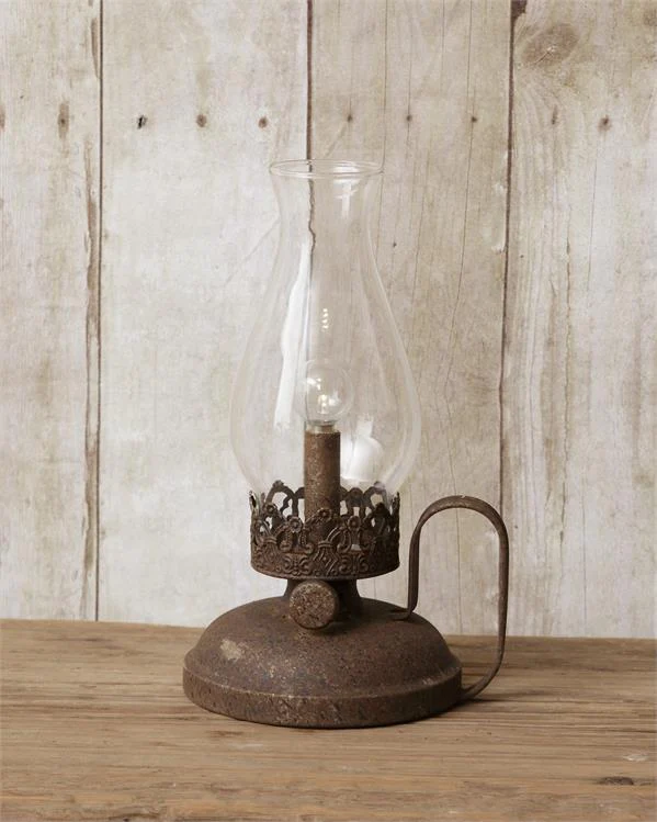๐ Rustic Vintage-Style Battery Powered "Oil" Lamp Lantern