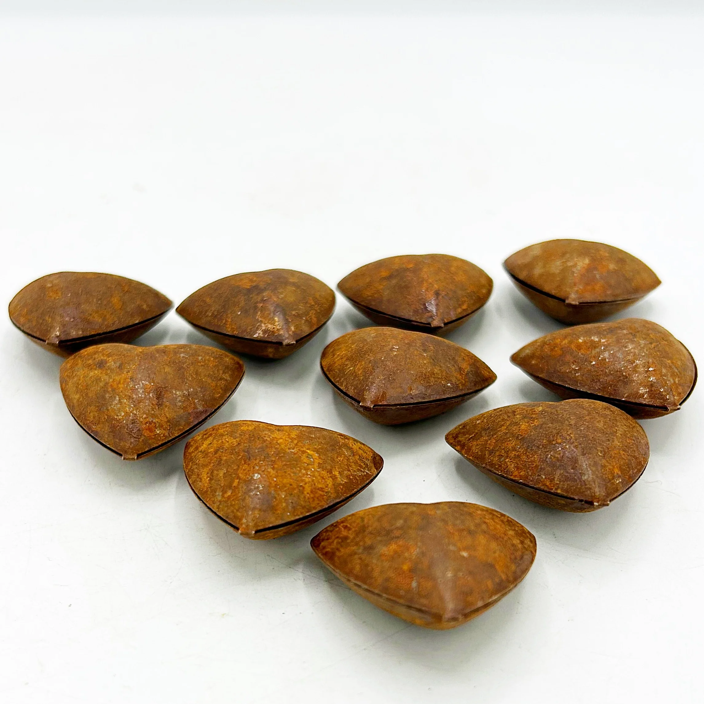Rusty Puffy Hearts 1.25" Craft Supplies and Fillers Lot of 10 - Image 2