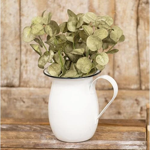 💙 Sage Foamy Silver Dollar 12" Faux Foliage Bush - Image 3