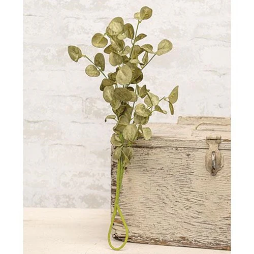 💙 Sage Foamy Silver Dollar 16" Faux Foliage Pick