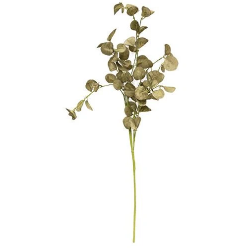 💙 Sage Foamy Silver Dollar 16" Faux Foliage Pick - Image 2