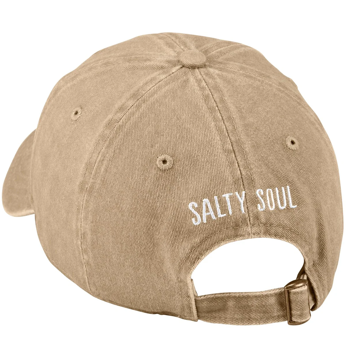 Salty Soul Embroidered Beach Baseball Cap - Image 2