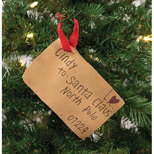 Santa Claus Letter, From Cindy Ornament - Image 2