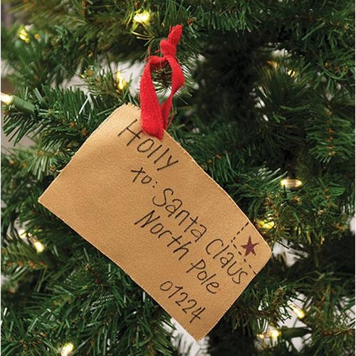 Santa Claus Letter Ornament, From Holly - Image 2