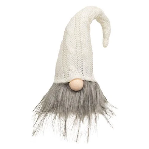 Santa Gnome with Cream Hat 12" H