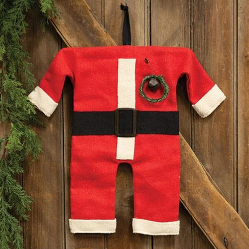 ๐ Santa's Jammies Belt Hanger Ornament