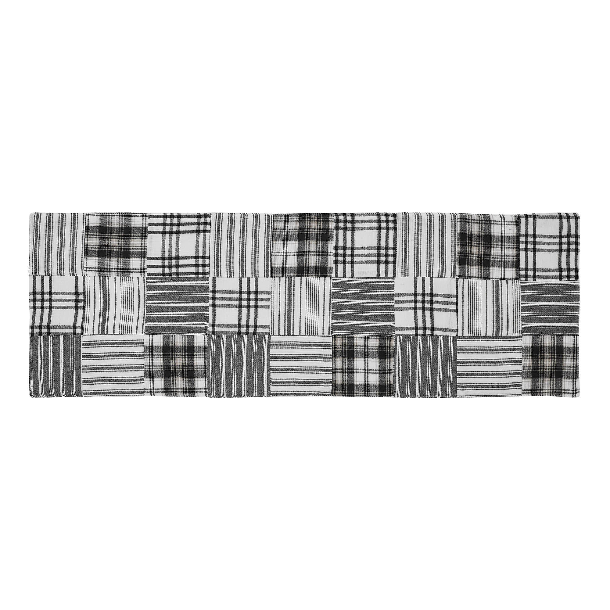 Sawyer Mill Black 24" Quilted Table Runner - Image 4