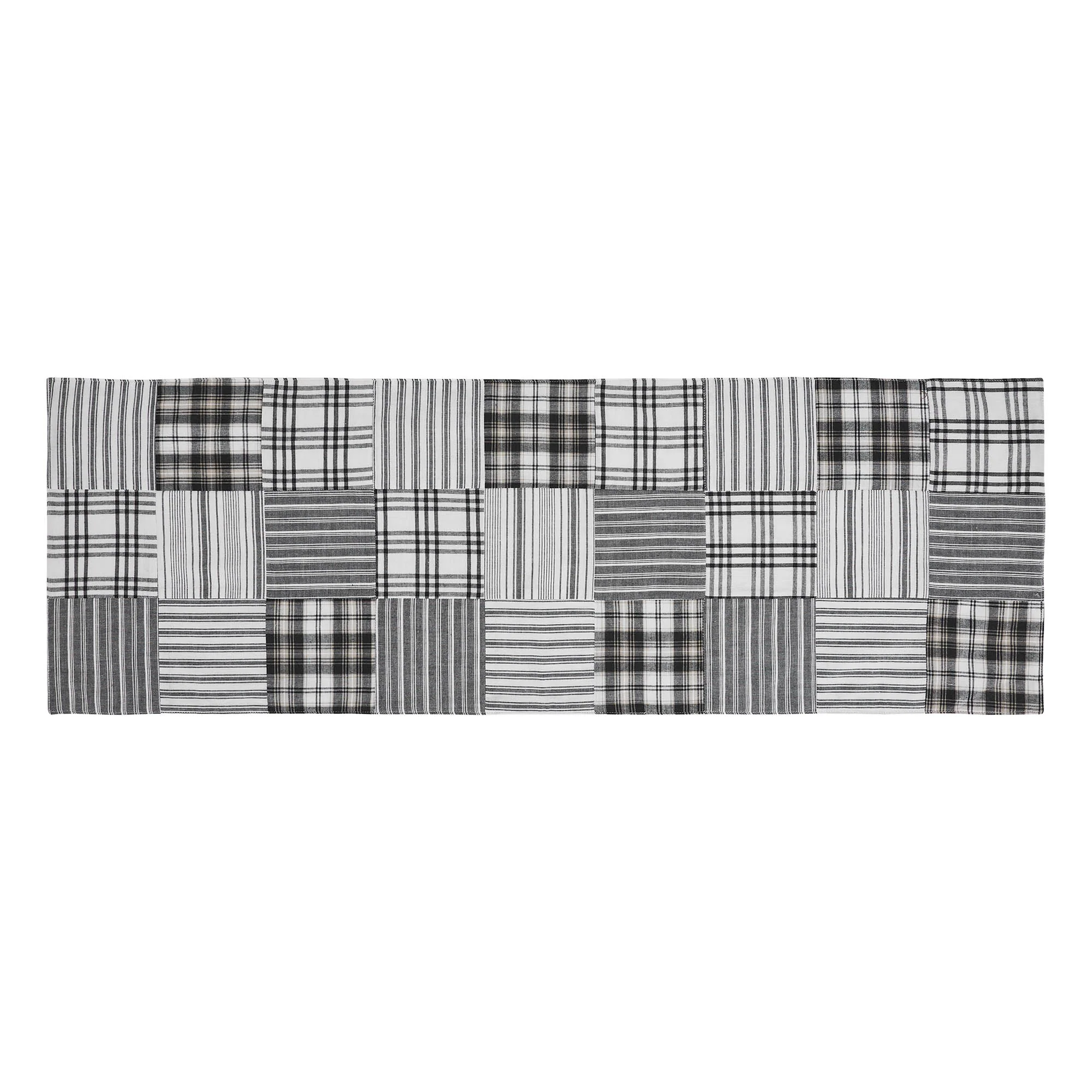 Sawyer Mill Black and White 36" Quilted Table Runner - Image 3