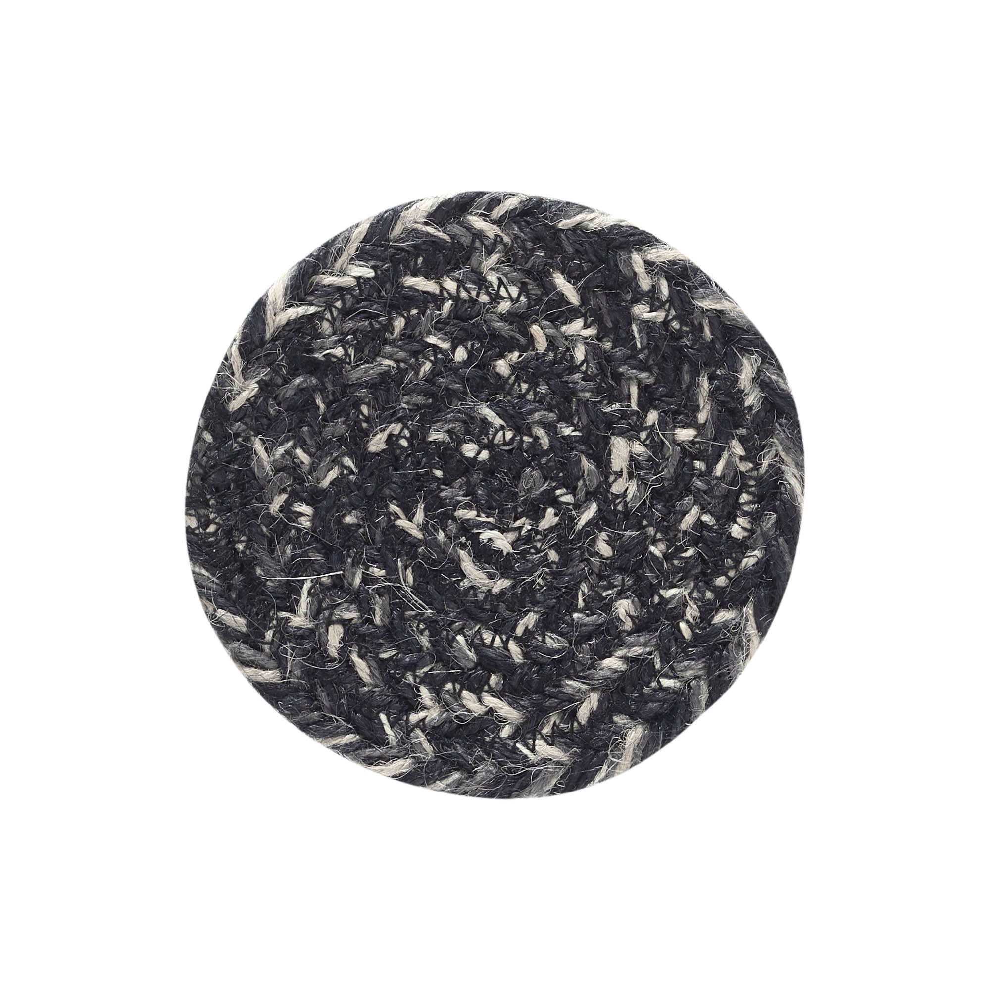 💙 Sawyer Mill Black White Jute Coaster Set of 6 - Image 2