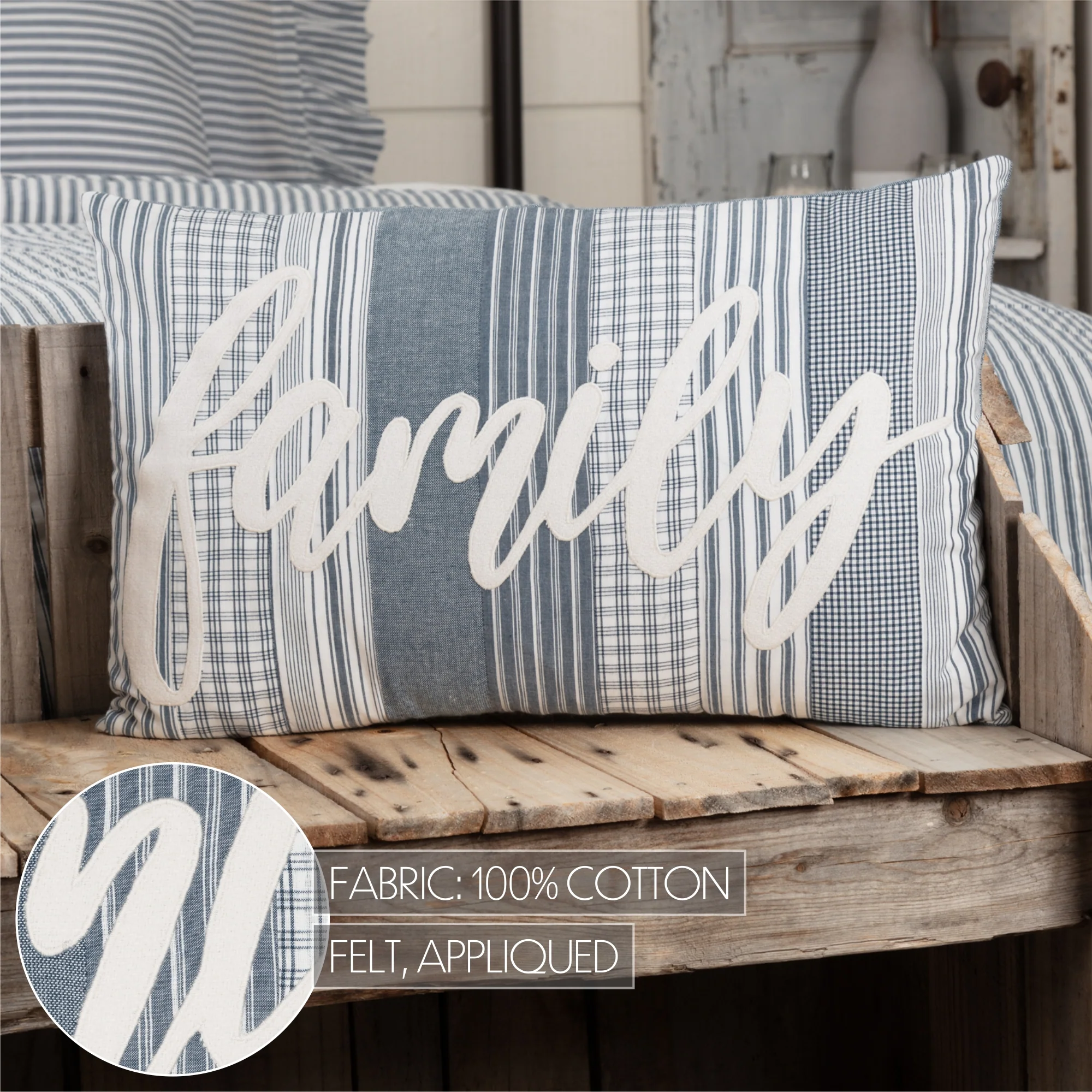 Sawyer Mill Blue Family 22" Pillow - Image 5