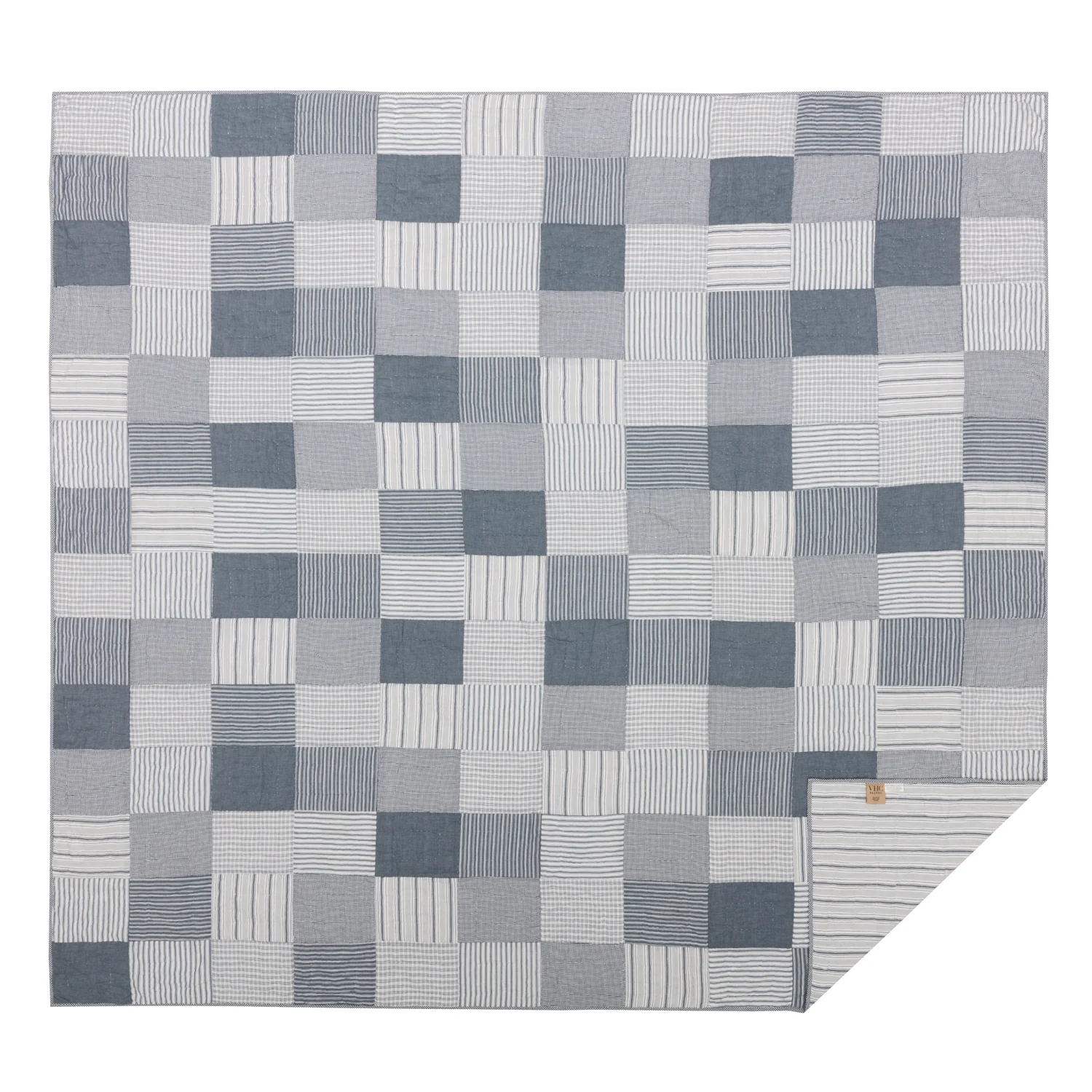 Sawyer Mill Blue King Quilt 105'' L x 95" W - Image 3