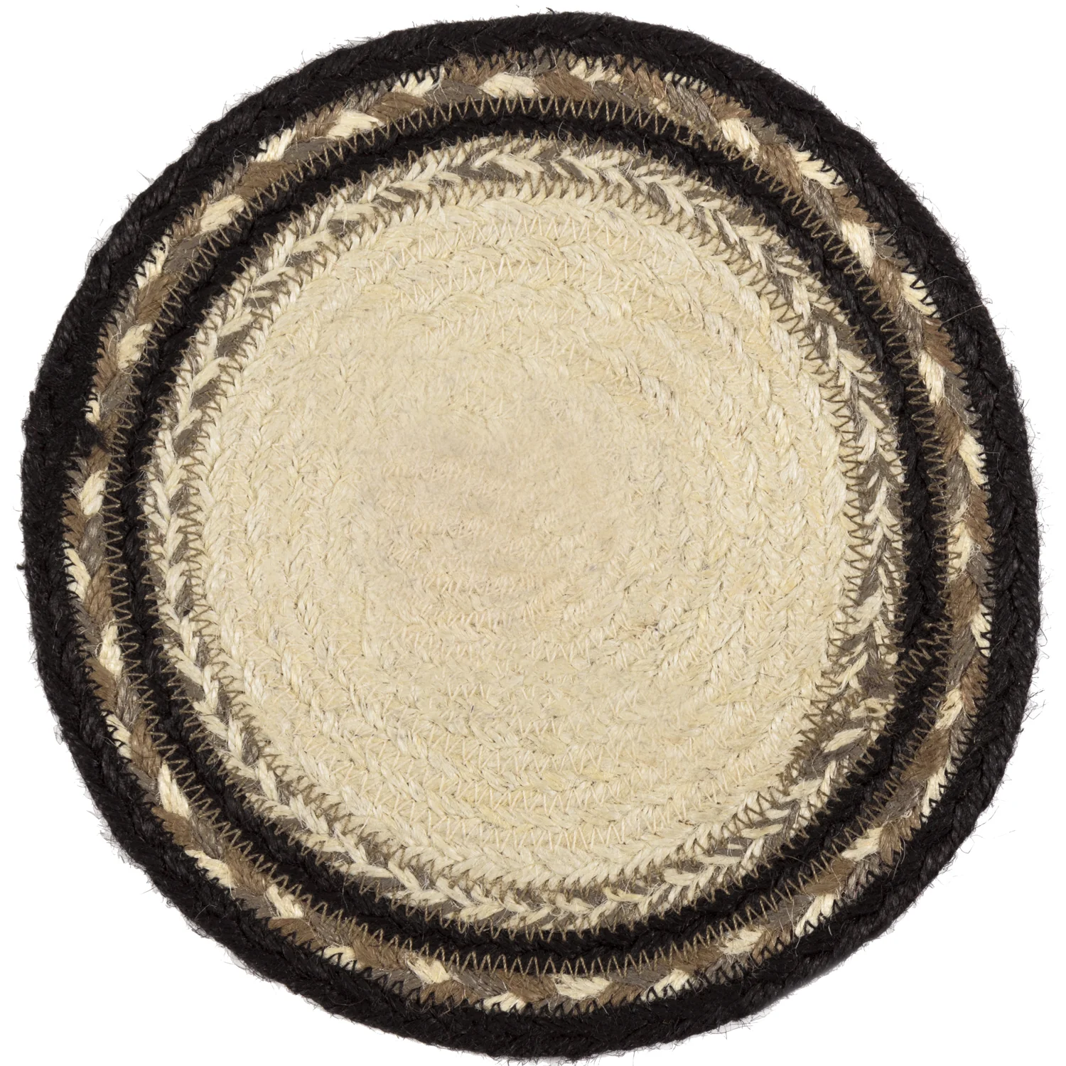 Sawyer Mill Charcoal Cow Jute 8" Trivet - Image 4